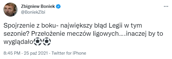 Największy BŁĄD Legii w tym sezonie według Bońka